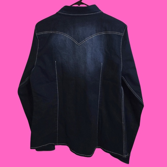 BRAND NEW!! ひTrue Religion Western Denim Shirtひ - Picture 4 of 6